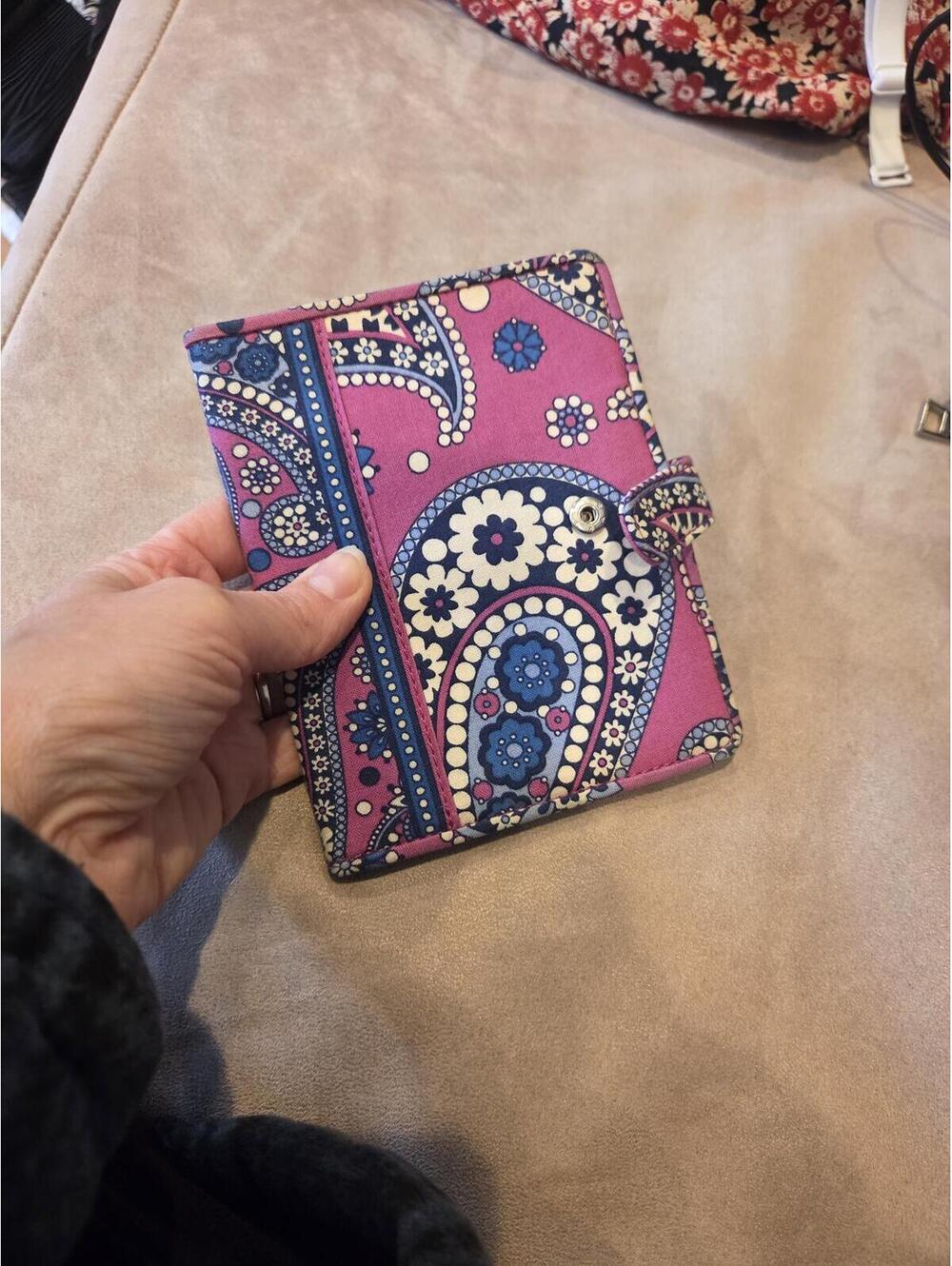Vera Bradley Floral Patterned Wallet with Snap Closure